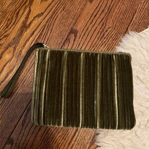 Green Velvet Clutch